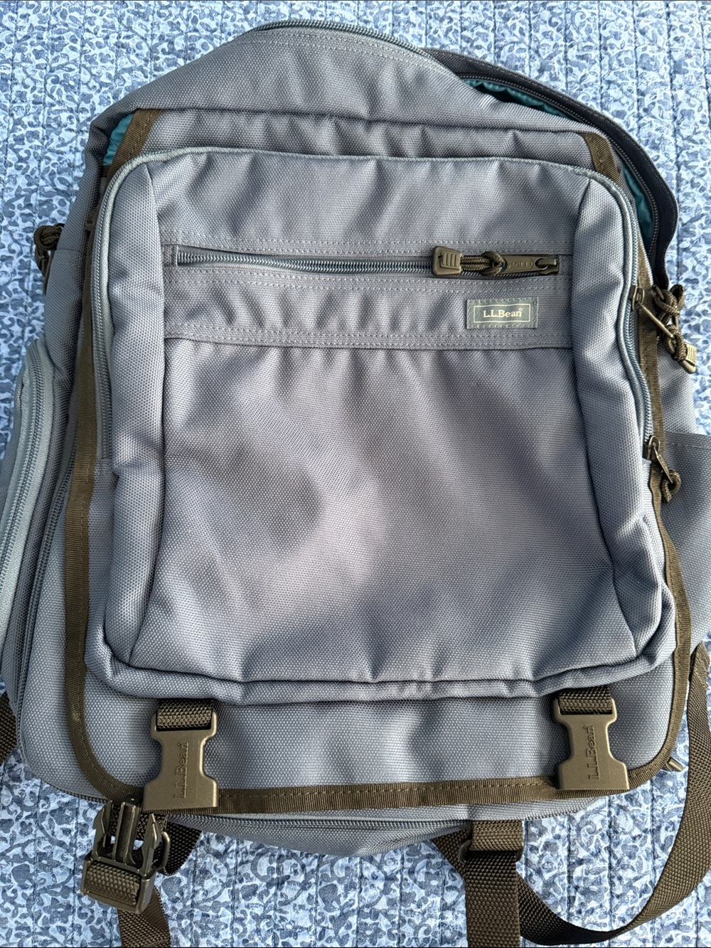 L.L. Bean blue Backpack with Black Trim
